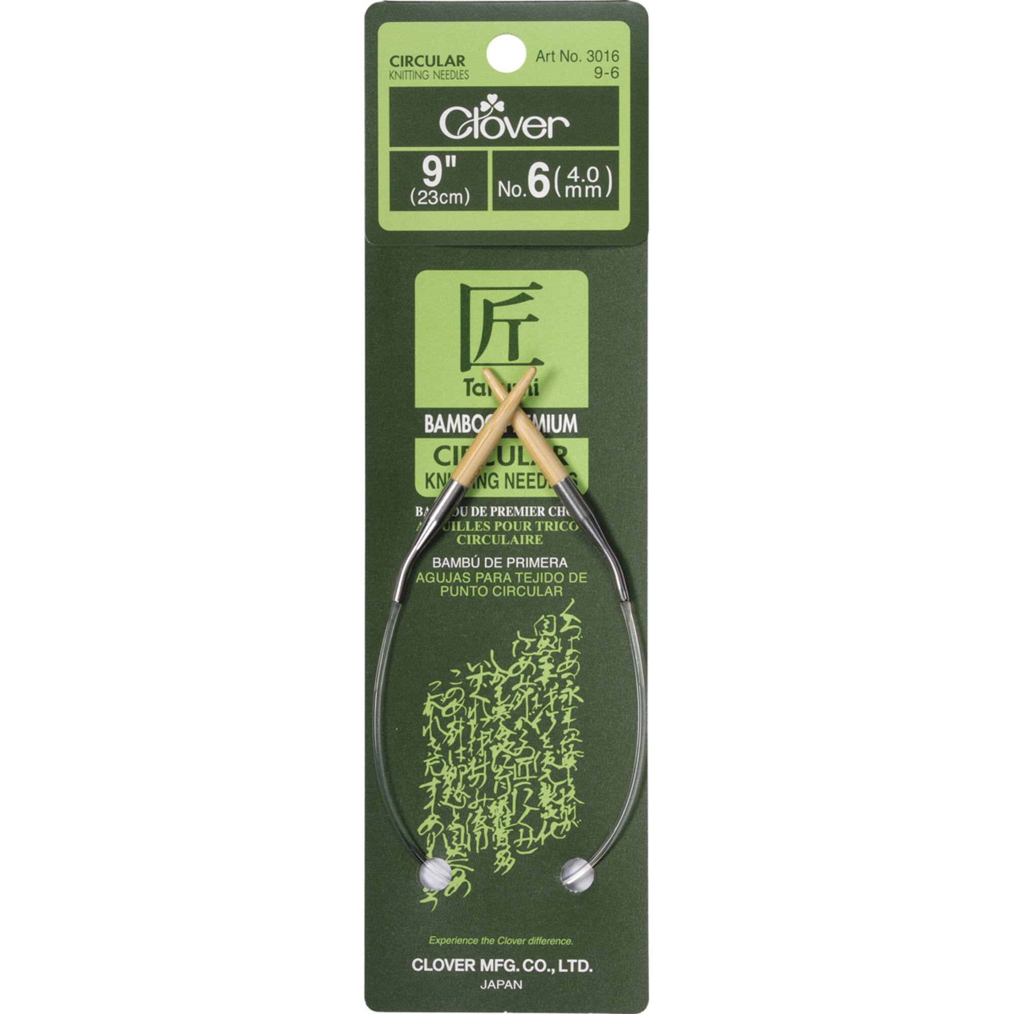 Clover Takumi® 9" Bamboo Circular Knitting Needles
